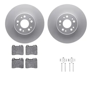 R1 Concepts WDUH1-63133 Carbon Series Brake Rotors W/ 5000 Oep Brake Pads & Hdw